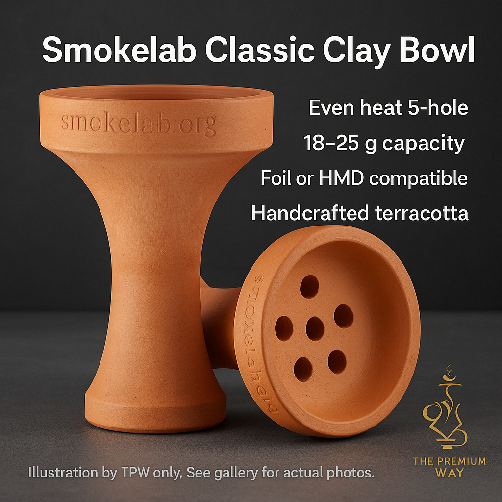 Smokelab Classic Clay Bowl – 18–25 g Load, 5-Hole 2