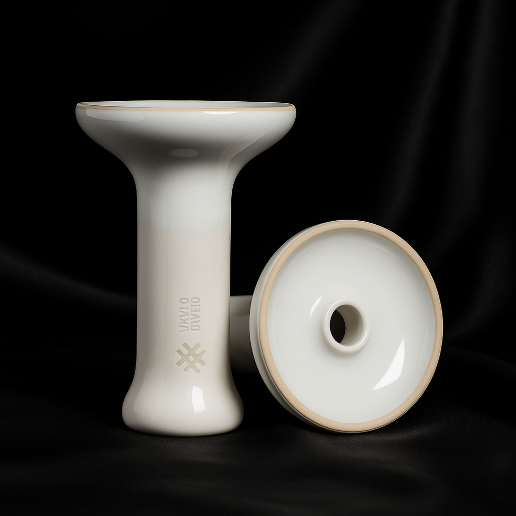 Oblako × Doosha Phunnel M – White, fully glazed ceramic