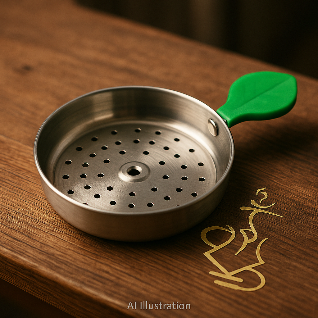 Leaf Heat Screen – 10 cm Stainless, Foil-Ready