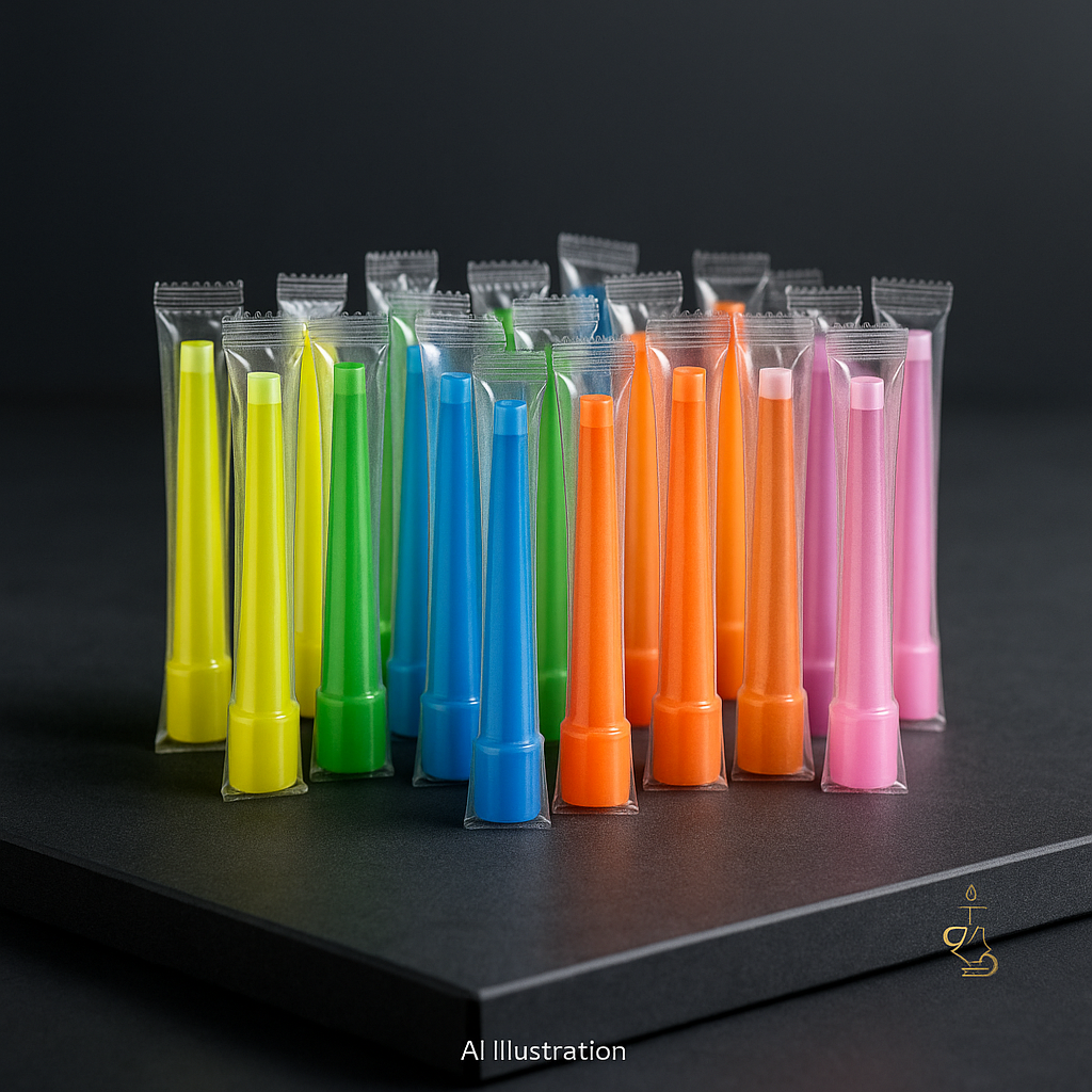 Khalil Mamoon Mouthpiece Tips – 50-Pack, Individually Wrapped