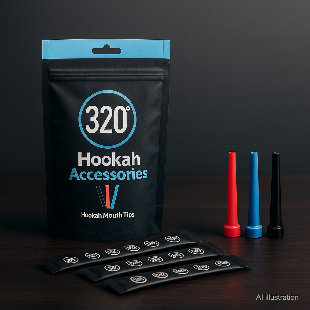 320° Disposable Mouth Tips – 93 mm, Individually Wrapped (100-Pack)