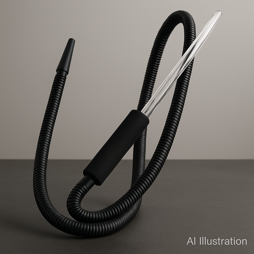 King Buzz Glass Hookah Hose – 183 cm, disposable or reusable