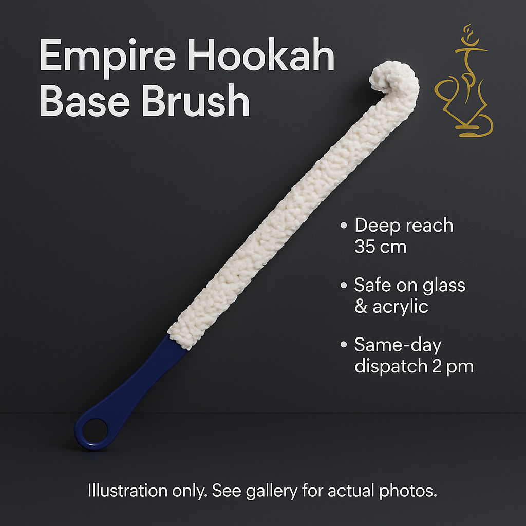 Empire Hookah Base Cleaner – 35 cm Blue Nylon Brush