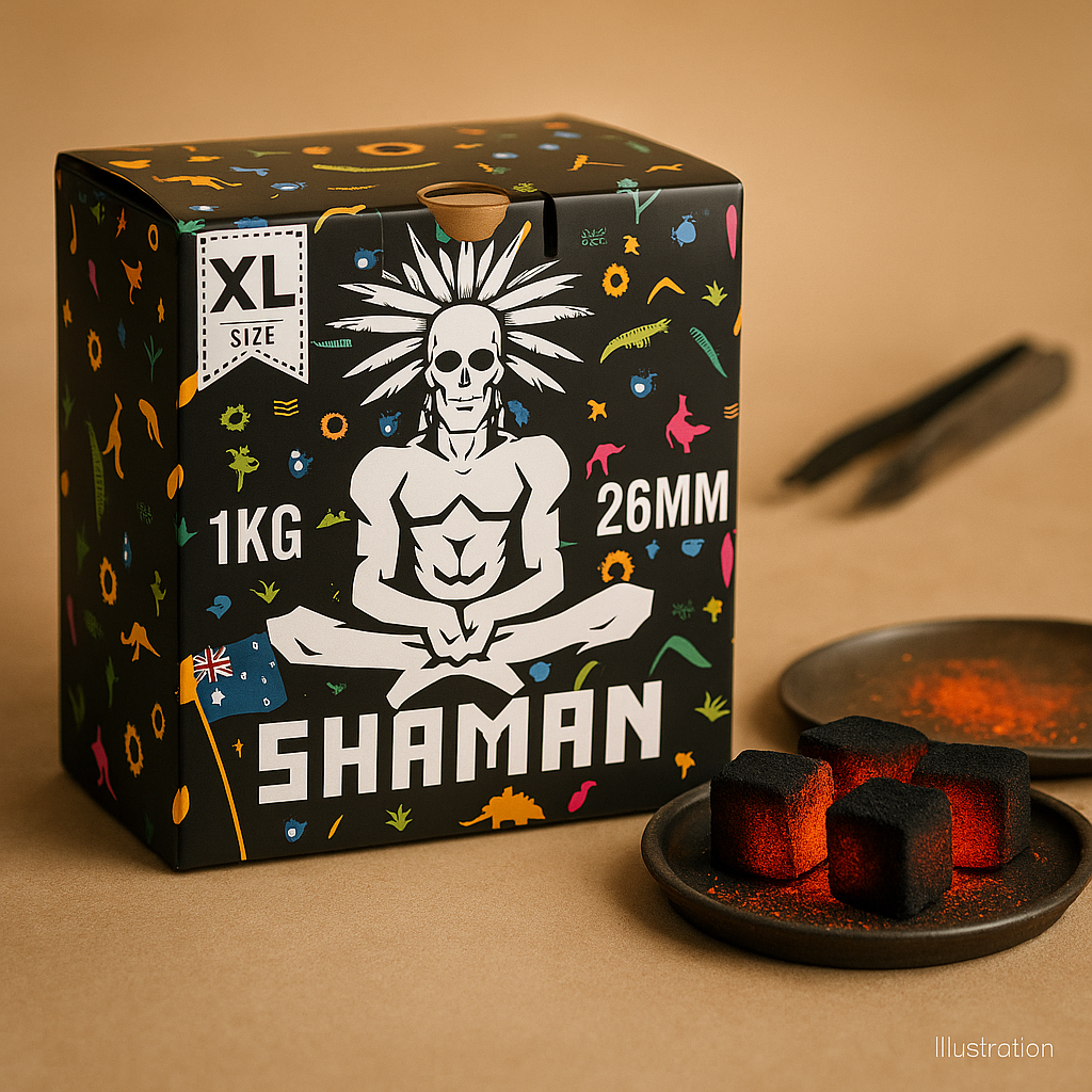 Shaman Coconut Charcoal 26mm Cubes – 100% Coconut Shell 3