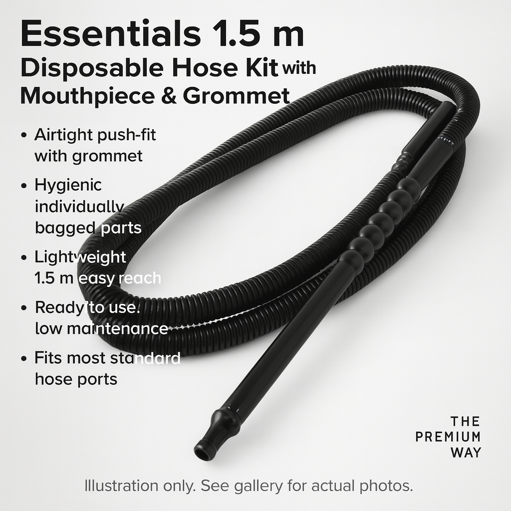Essentials 1.5 m Disposable Hose Kit with Mouthpiece & Grommet