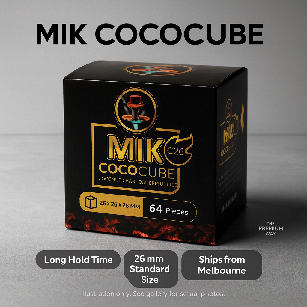 MIK COCOCUBE – 26 mm Coconut Charcoal, 1 kg
