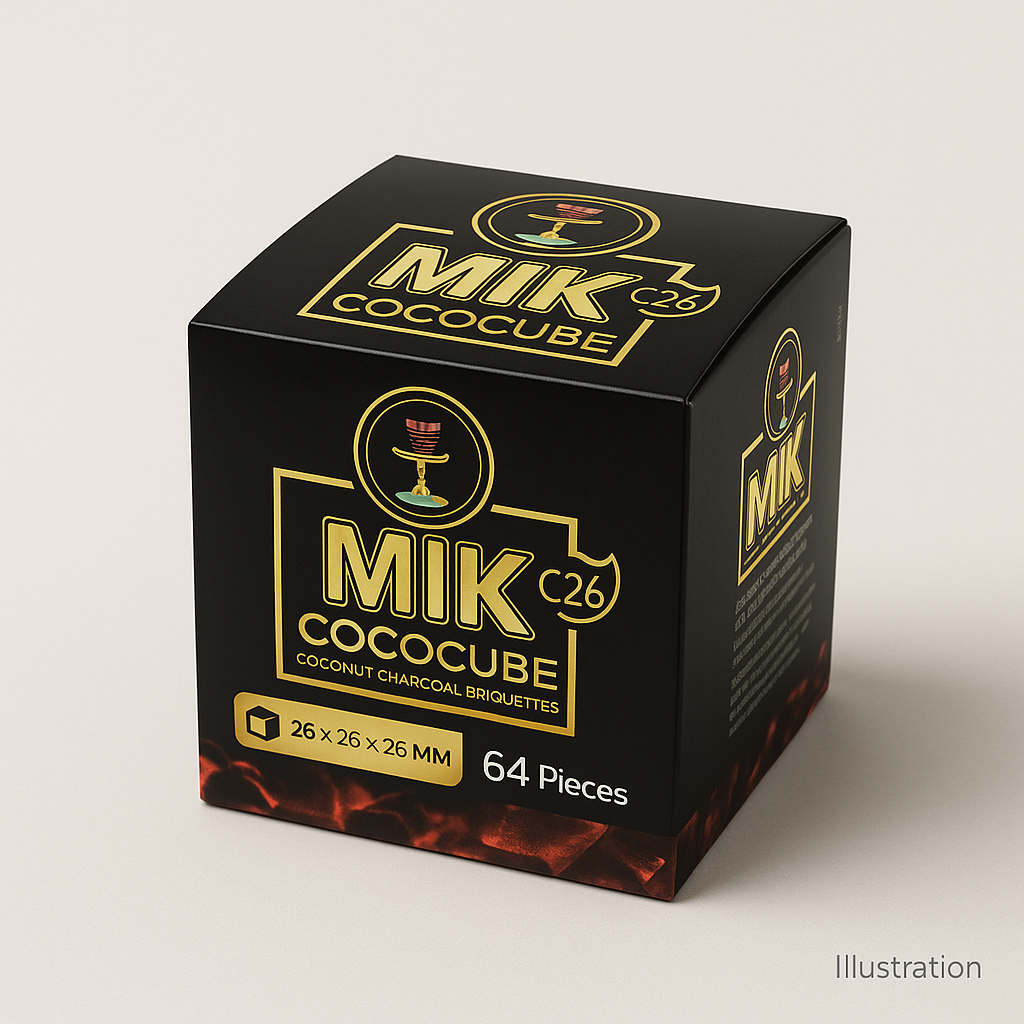 MIK COCOCUBE – 26 mm Coconut Charcoal, 1 kg 3