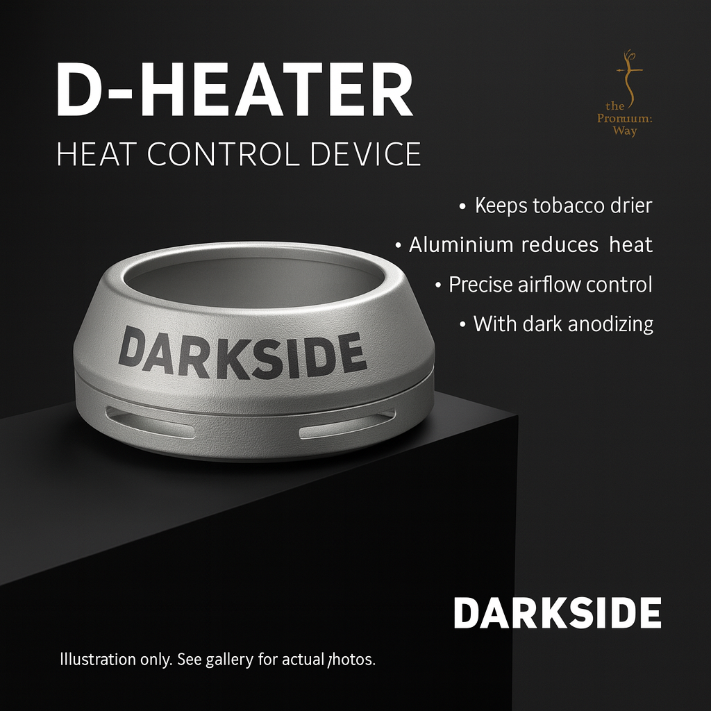 Darkside D-HEATER HMD — Silver Anodised, lidless control with fast heat response