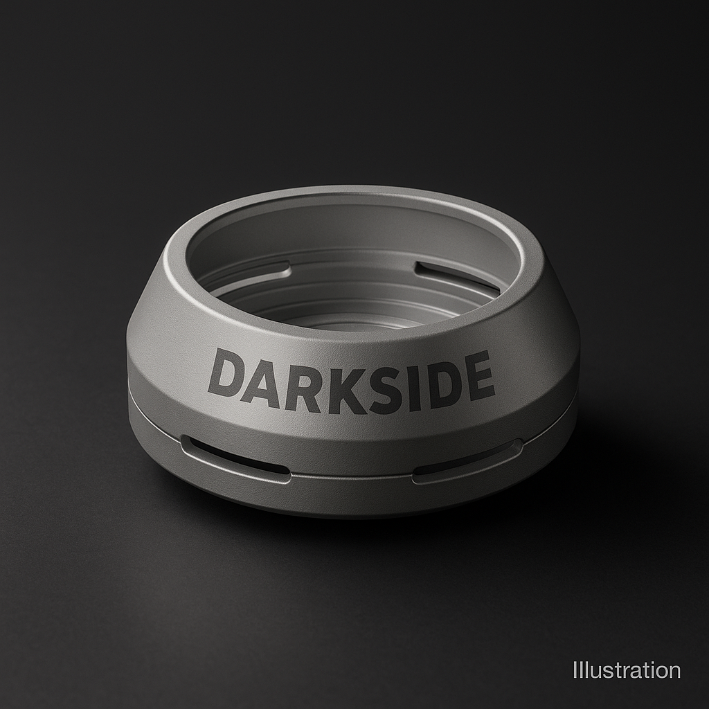 Darkside D-HEATER HMD — Silver Anodised, lidless control with fast heat response