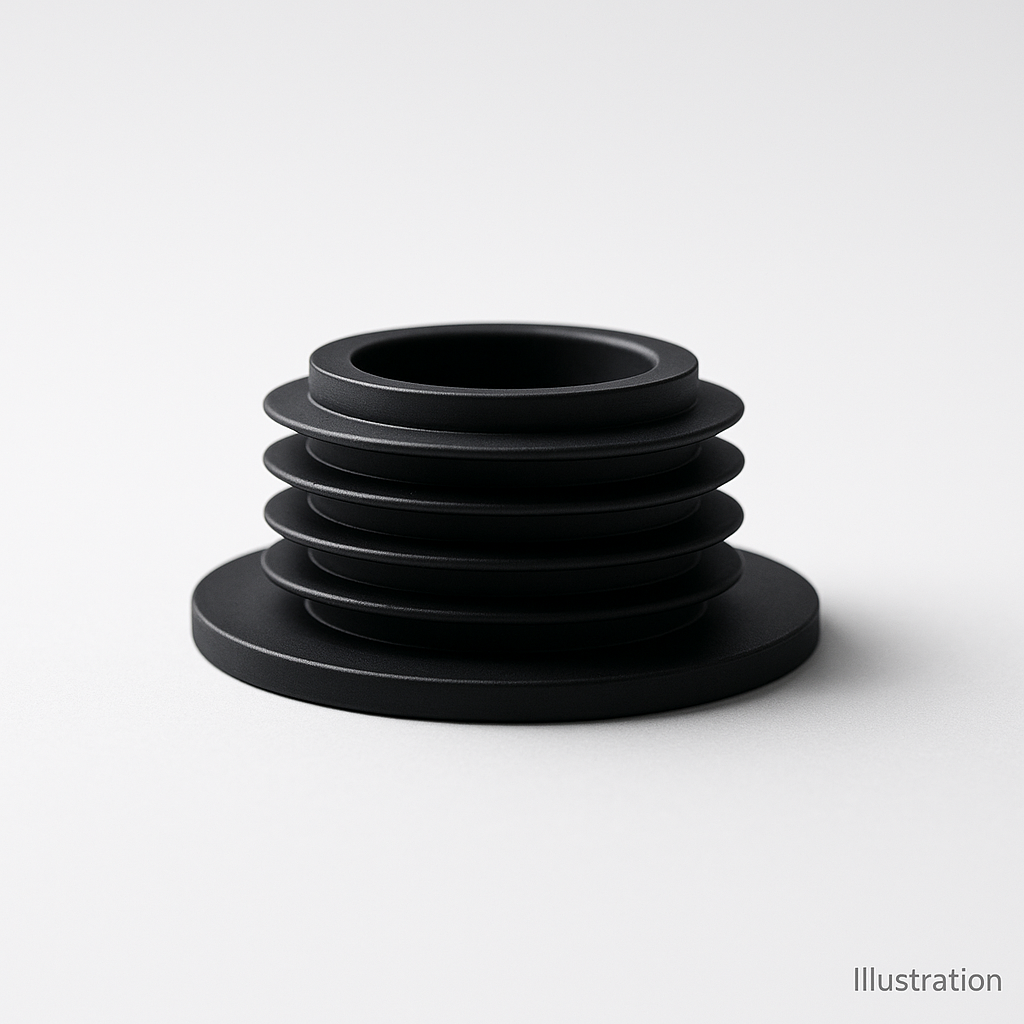 Craft Medium Hookah Base Grommet – Black Rubber, Tight Seal