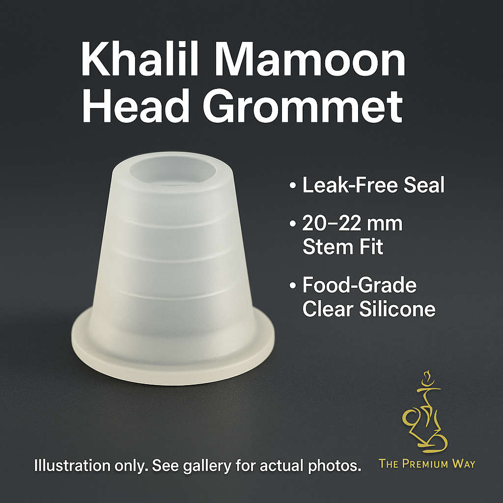 Khalil Mamoon Head Grommet – Clear Silicone, Universal Stem Fit