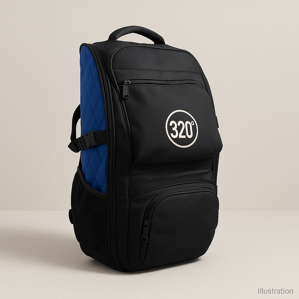 320° Shisha Travel Backpack – 14 Compartments, Full-Size Rig Ready