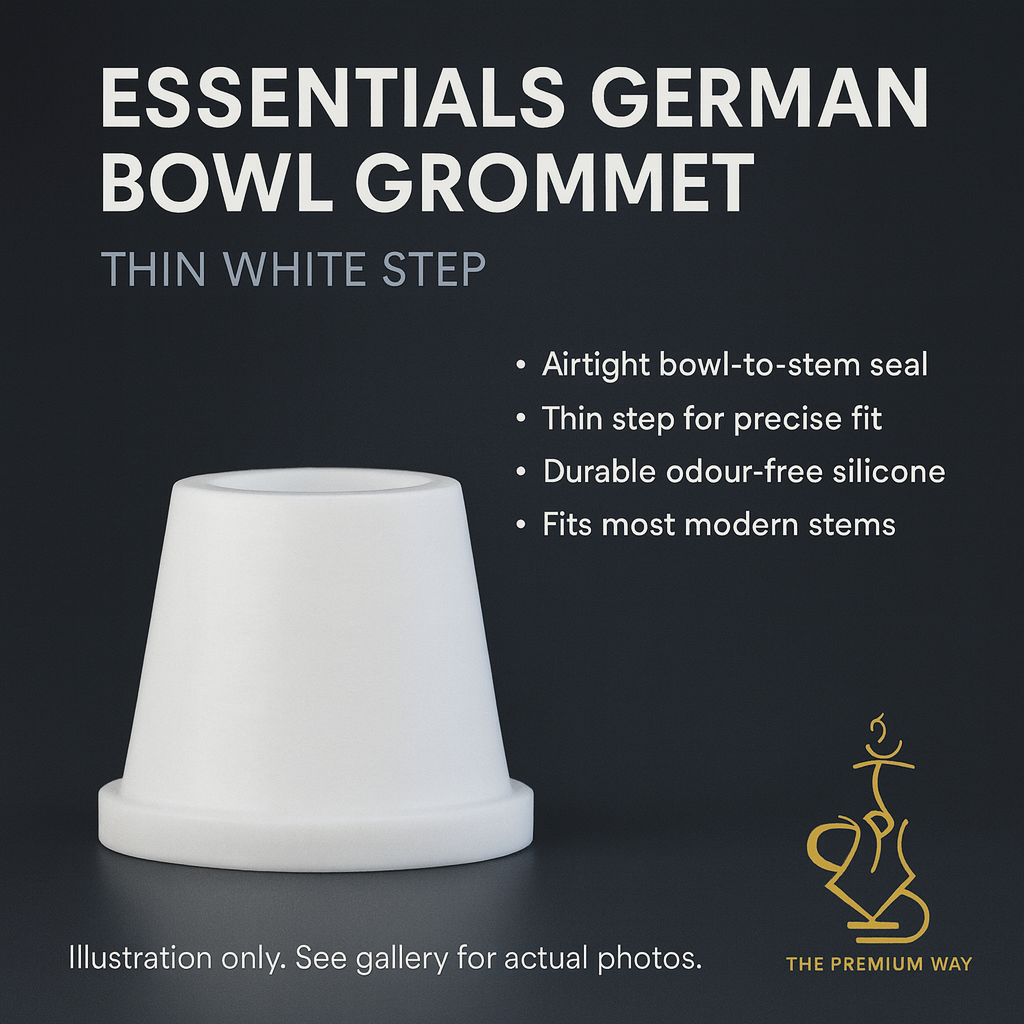 German Silicone Bowl Grommet – Essentials Thin Step (White)