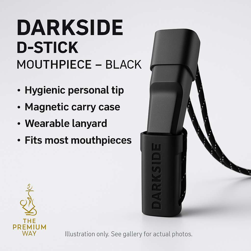 Darkside D-Stick Personal Mouthpiece – Black, Magnetic Case