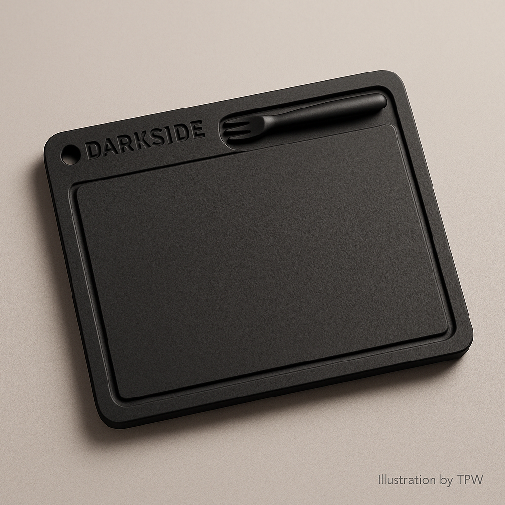 Darkside Work Board 3.0 — Two-Sided Magnetic Prep Mat with 2-in-1 Fork