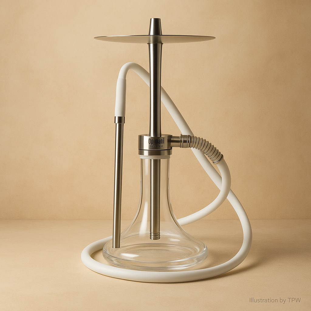 Oduman Infinity Shisha — 45 cm Glass & Stainless