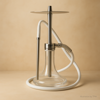 Oduman Infinity Shisha — 45 cm Glass & Stainless