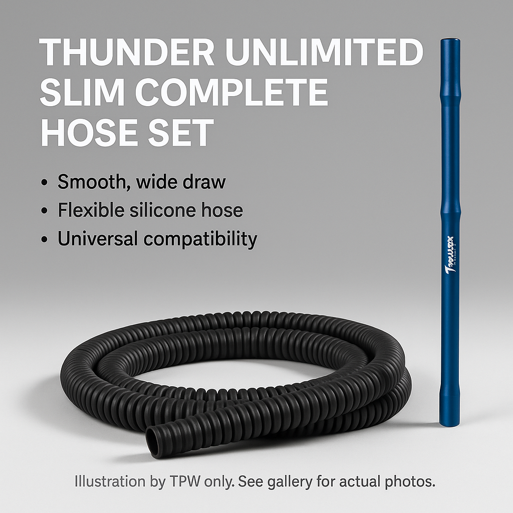 Thunder Unlimited Slim Shisha Hose Set, image 3 of 11