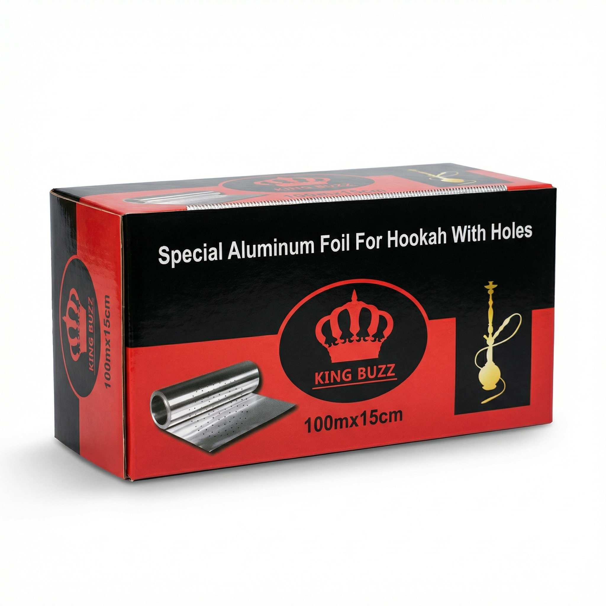 King Buzz 100m Shisha Aluminium Foil Roll