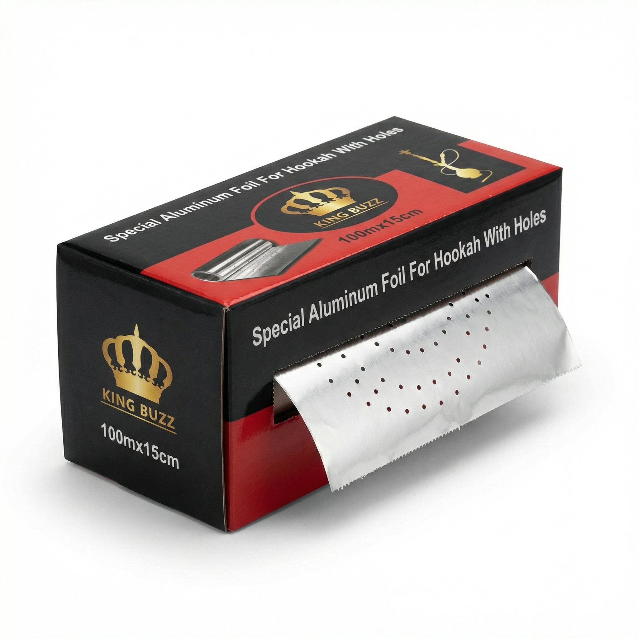 King Buzz 100m Shisha Aluminium Foil Roll 3