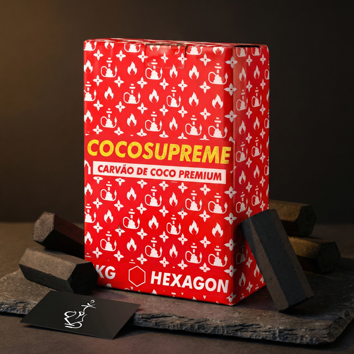 Cocosupreme Hexagon Coconut Shisha Charcoal, image 6 of 7