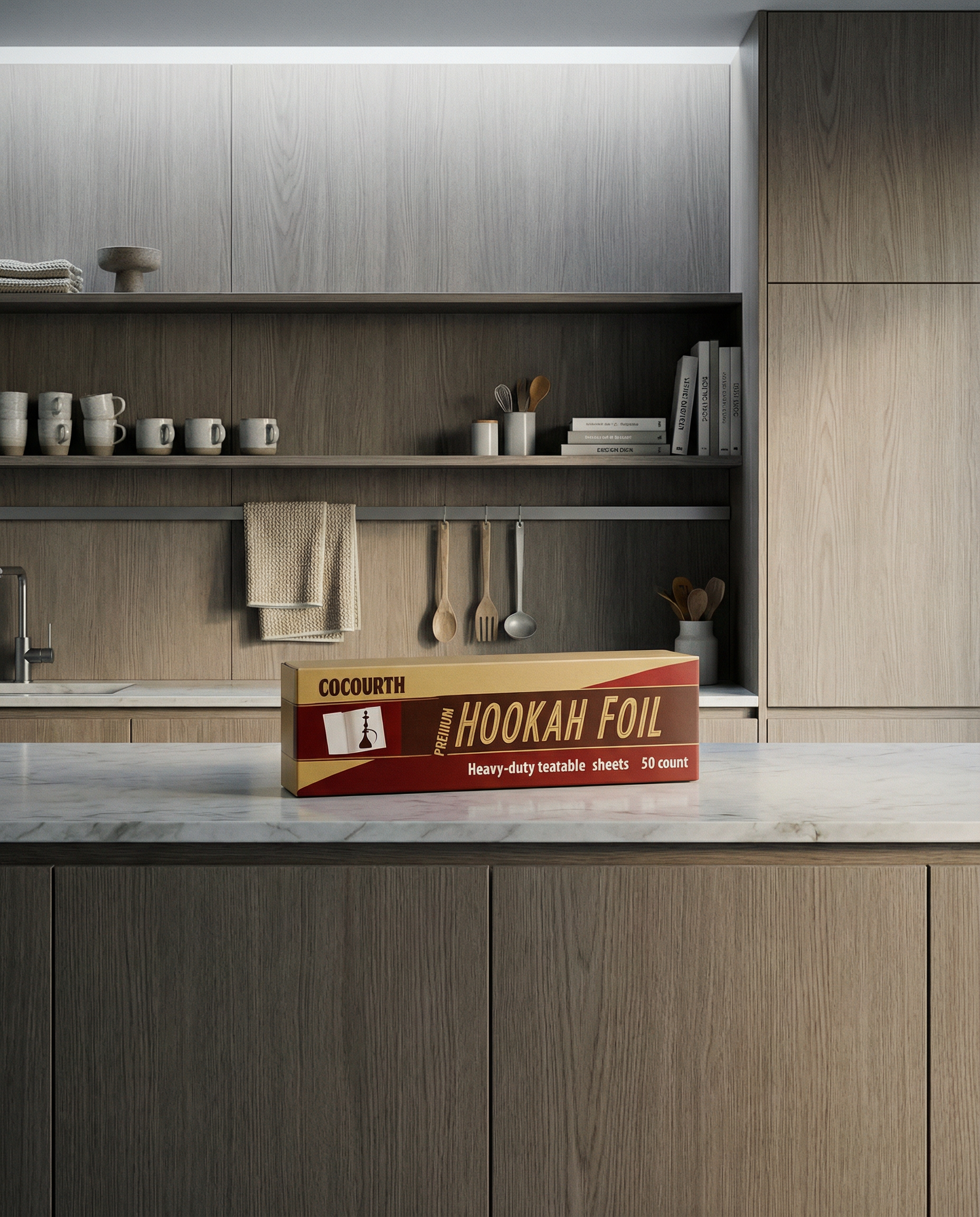 Cocourth Shisha Foil — 50 Micron Strength, 15 m Roll