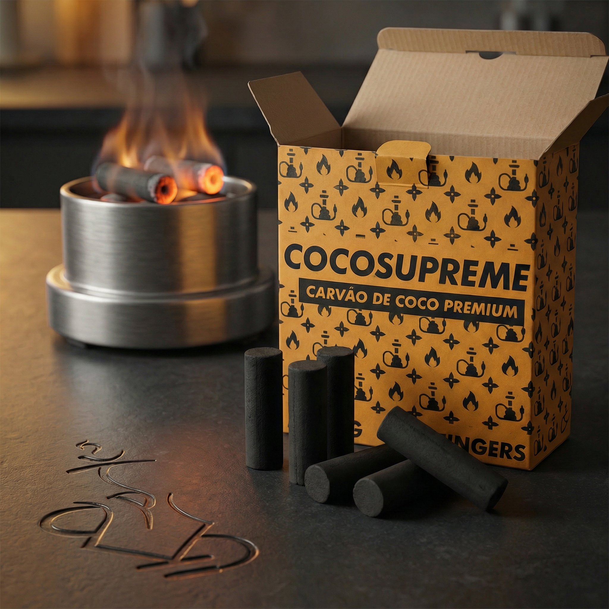 Cocosupreme Fingers Coconut Shisha Charcoal