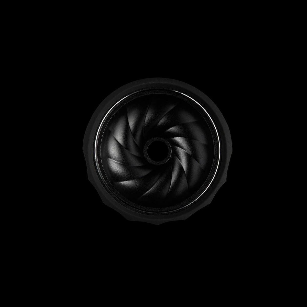 Top view of the Kaloud Samsaris II Niris Black anodised aluminium bowl core, image 3 of 3