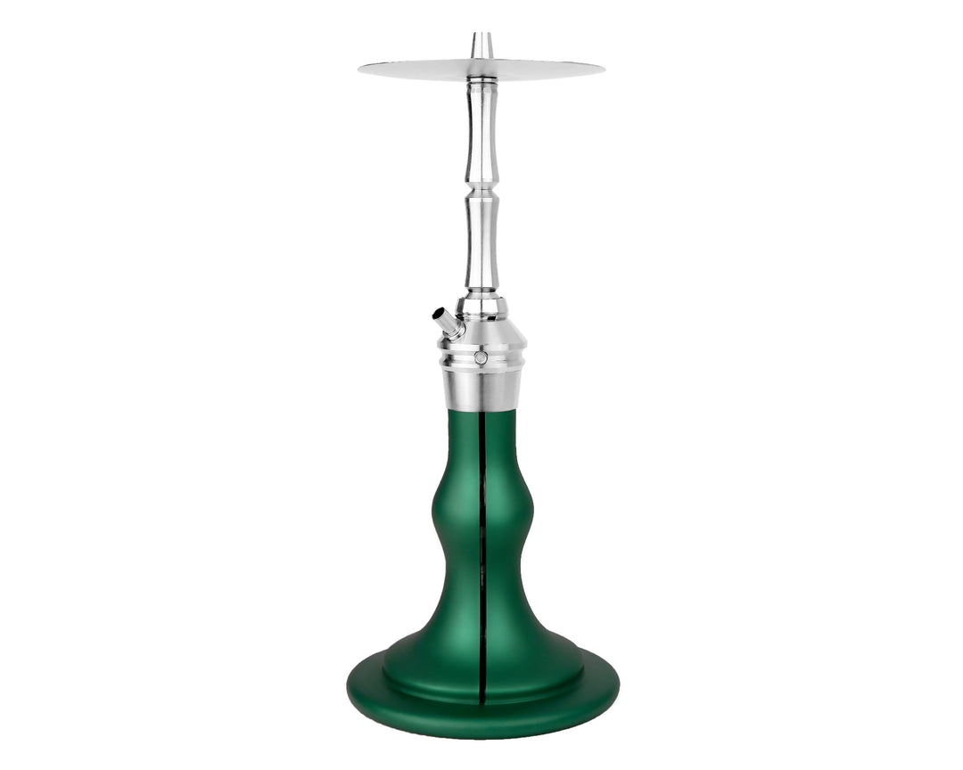 AEON Edition 6 Lounge Plus shisha in Jade Pearl, full side view from tray to base