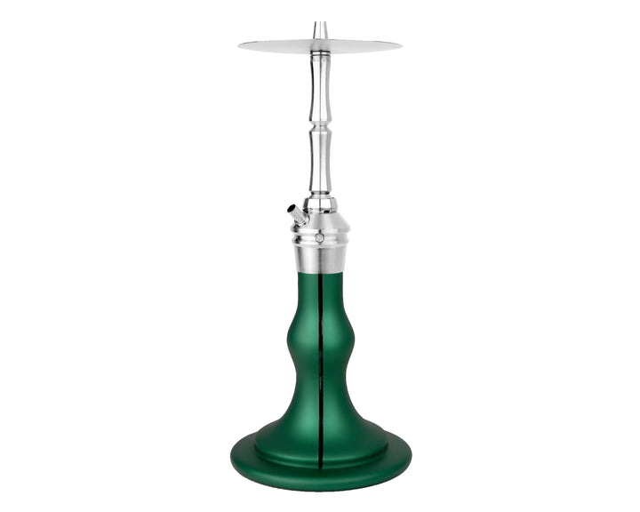 AEON Edition 6 Lounge Plus shisha in Jade Pearl, full side view from tray to base