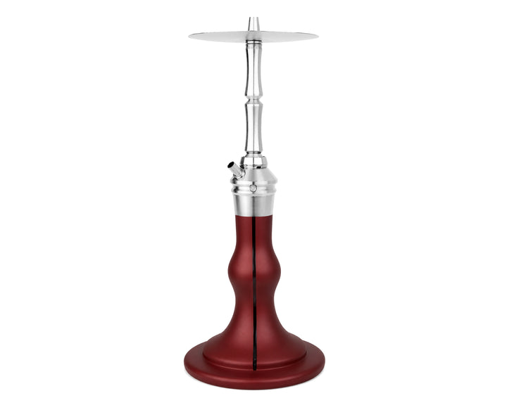 AEON Edition 6 Lounge Plus Ruby Pearl shisha, full side view showing base and stem