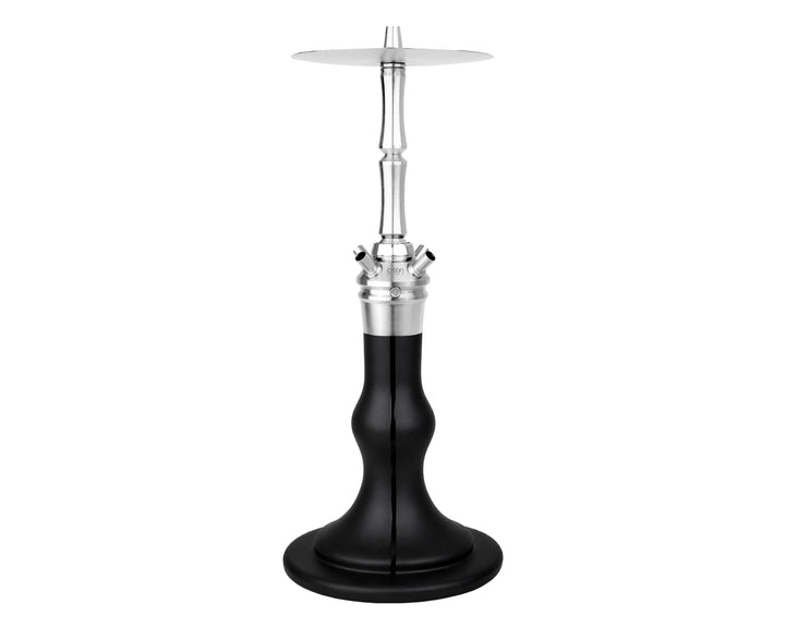 AEON Edition 6 Premium Plus Black Velvet shisha base with stainless steel stem and tray