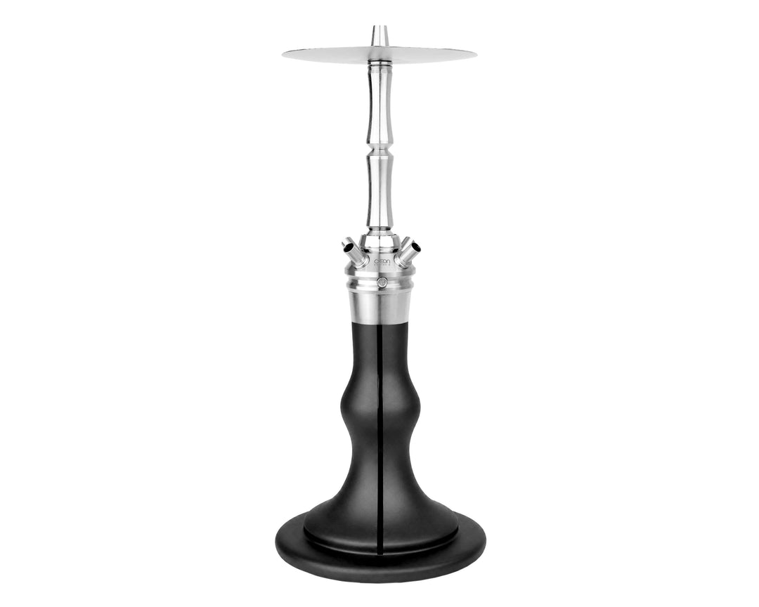 AEON Edition 6 Premium Plus shisha, full view of base, purge valves, stem and tray