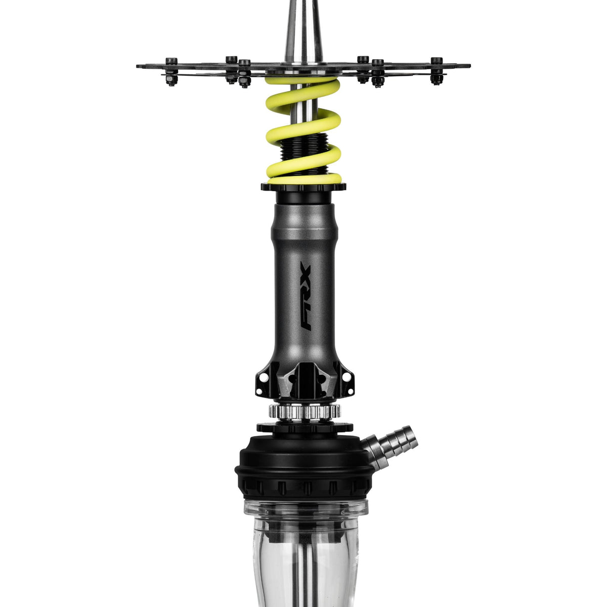 Amotion Pedal RX Slate upper section showing the magnetic hose connector, adjustable diffuser and shock-spring detailing, image 6 of 6