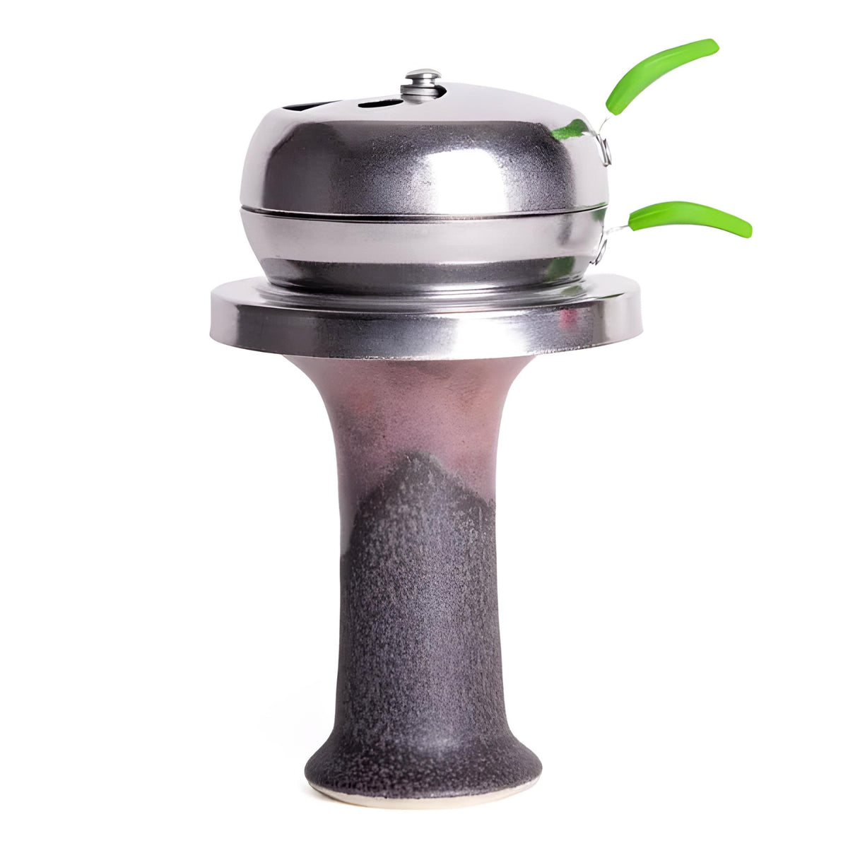 AOT Provost 3 Heat Controller placed on a hookah bowl, demonstrating its secure fit and ease of use., image 9 of 18