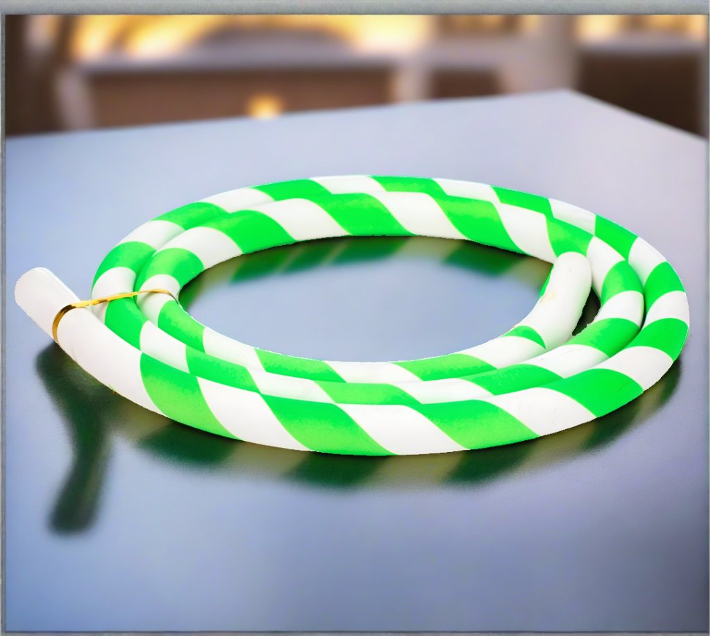 Caesar - Caesar Green & White Silicone Shisha Hose - The Premium Way, image 5 of 7