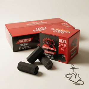 Cerberus Coco Hexa 22×45mm Coconut Charcoal Retail Box