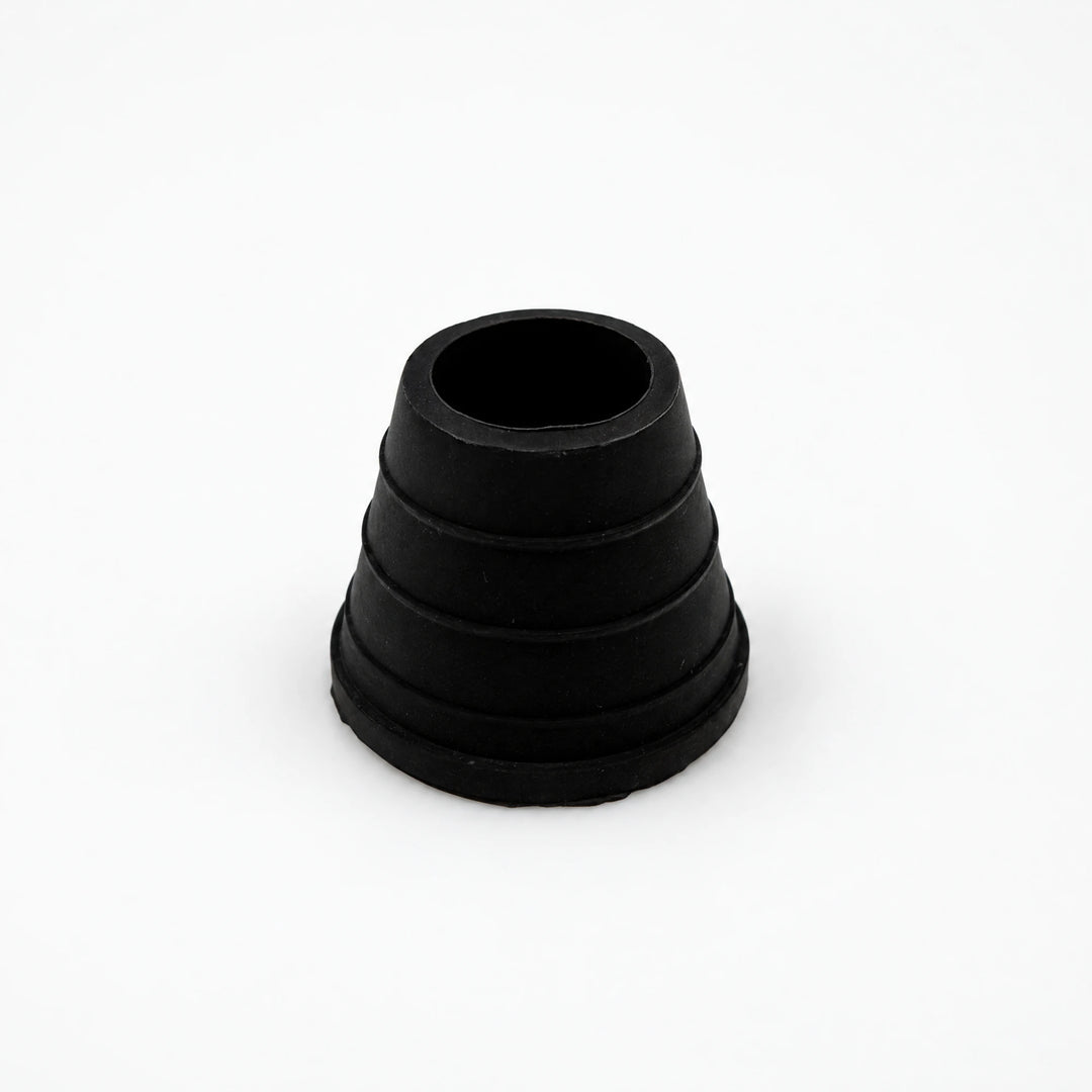 Essentials Classic black rubber shisha head grommet with stepped shape