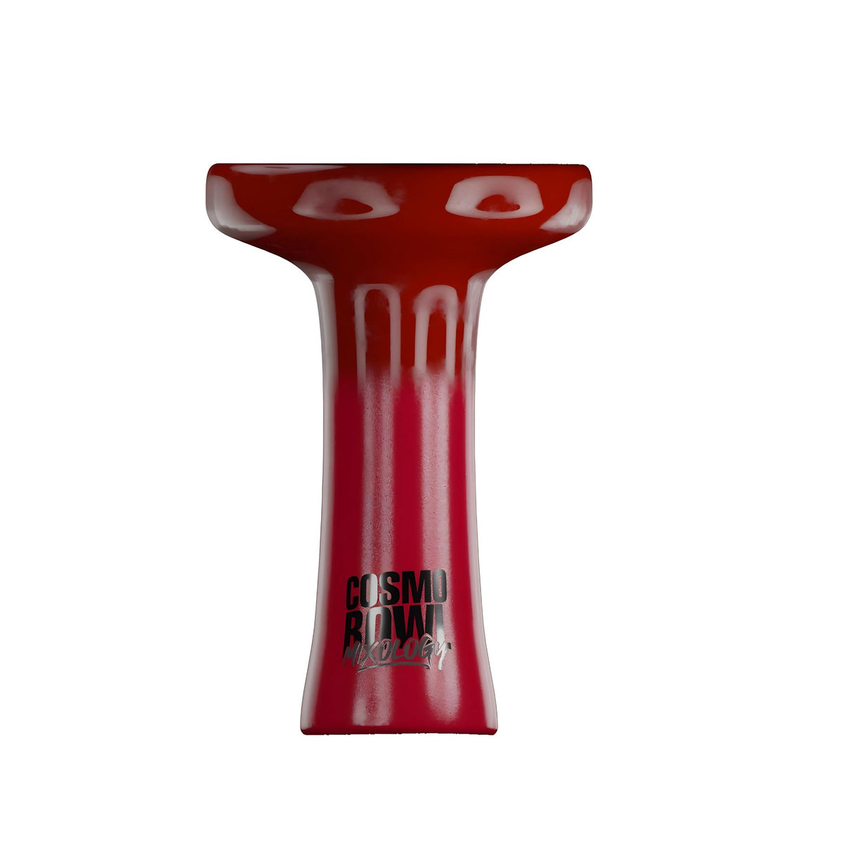 Detailed shot of the Cosmo Mixology Phunnel Bowl in vibrant red focusing on the bowl's texture and finish, image 9 of 12