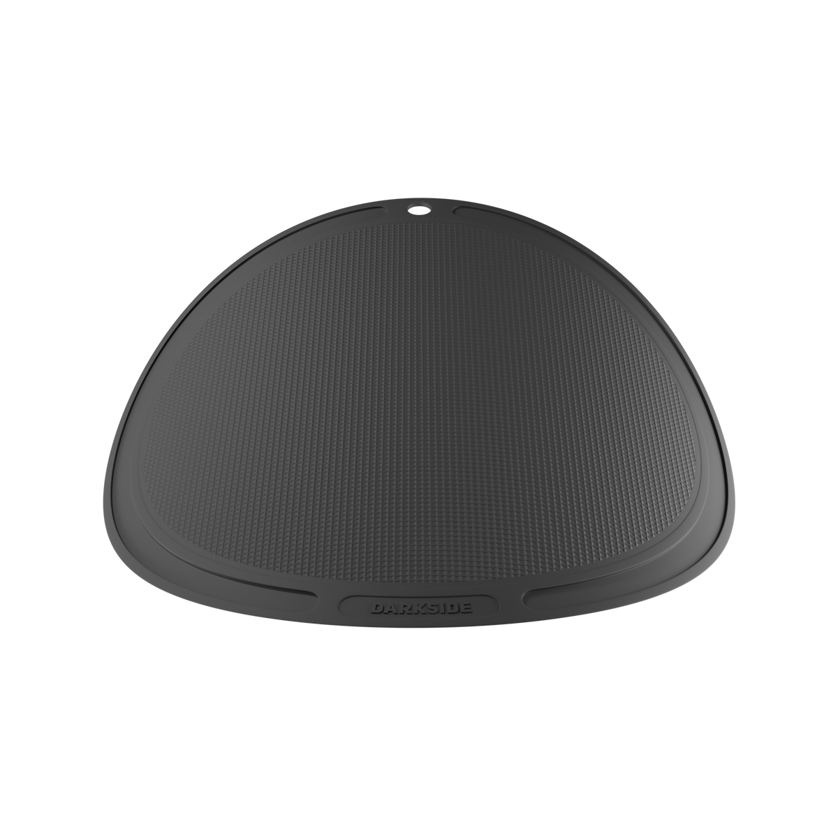 Darkside D-Flat black mat shown from the front highlighting its rounded, wider oval shape, image 7 of 7