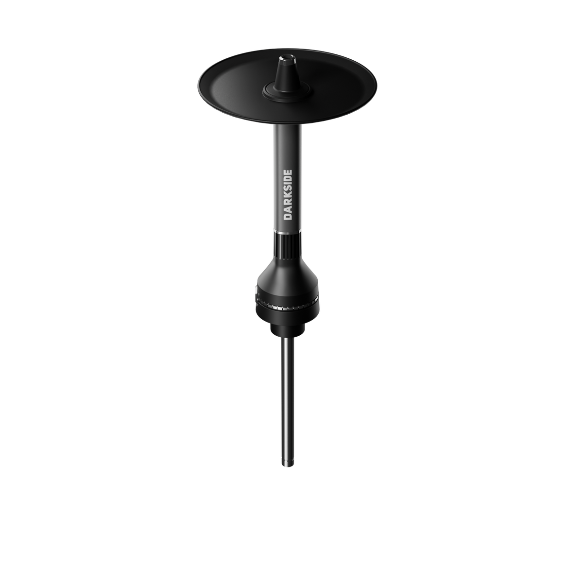Darkside NEO grey shisha stem and downstem shown alone, without a base, white background, image 3 of 10