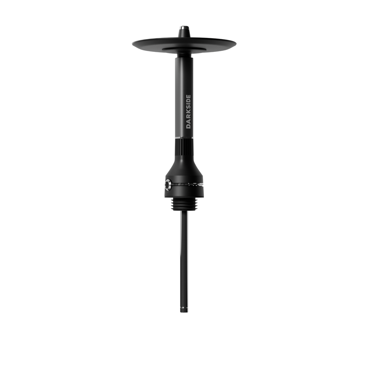 Darkside NEO grey shisha stem with full-length downstem extended, isolated on white, image 5 of 10