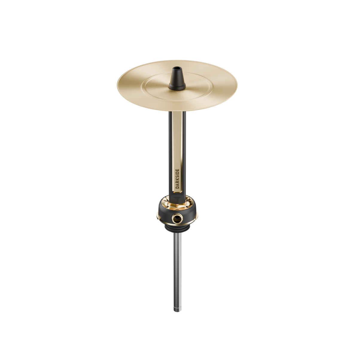 Darkside Pro Black Gold shisha stem and tray shown without a base fitted, image 4 of 11
