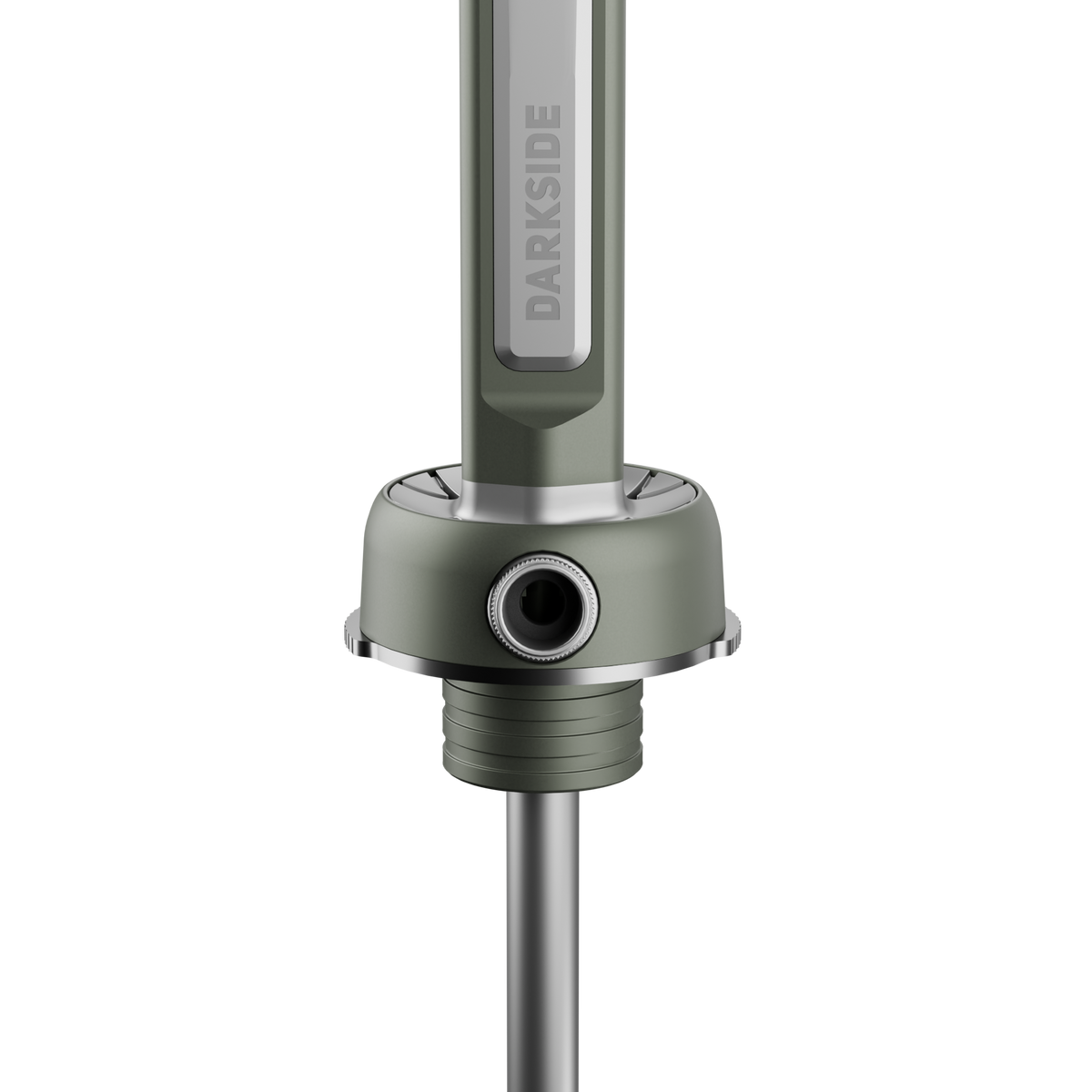 Close-up of the Darkside Pro magnetic connector in green chrome with a knurled adjustment knob, image 7 of 11