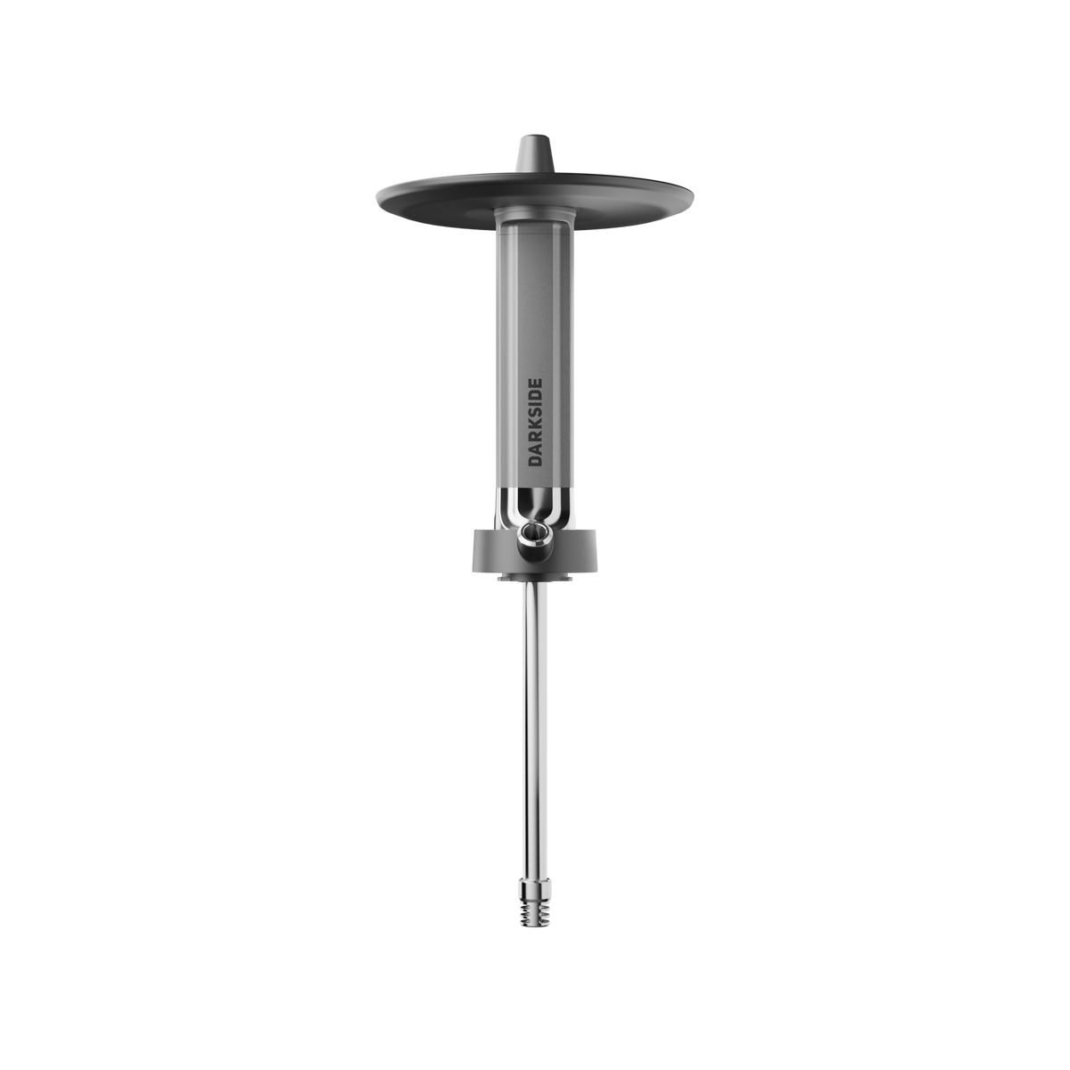 Darkside EVO Grey shisha stem with coal plate and diffuser tube shown separately, image 6 of 9