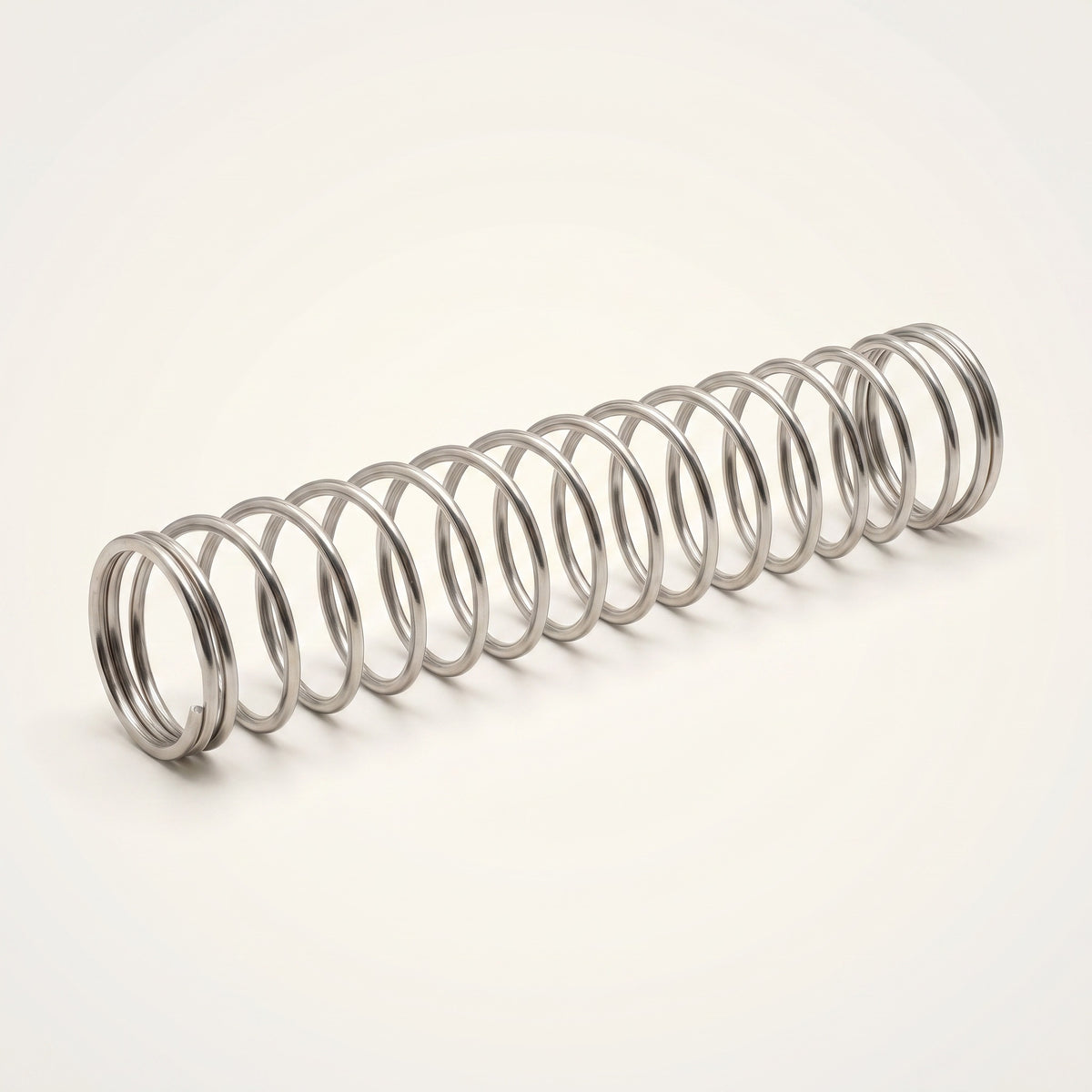 Essentials stainless steel hookah hose anti-kink spring, full length side profile, 15cm, image 2 of 5