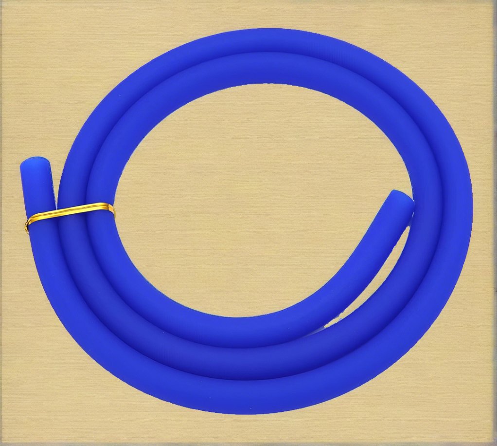 Essentials - German Premium Shisha Silicone Hose - Matte Blue - The Premium Way, image 5 of 6