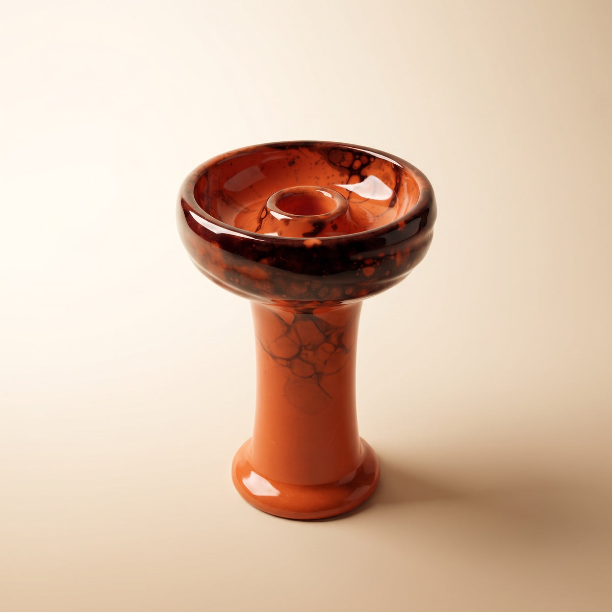 Essentials Joker Phunnel variant thumbnail — Inferno terracotta-orange with deep wine-red splatter glaze, cream studio backdrop., image 5 of 5