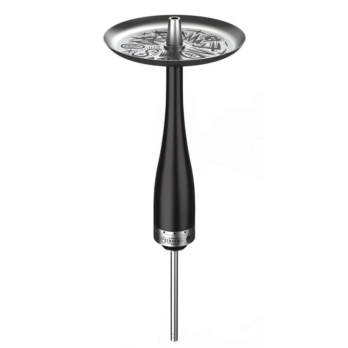 Hooligan Black Baseball Bat Hookah - Top View, image 6 of 30
