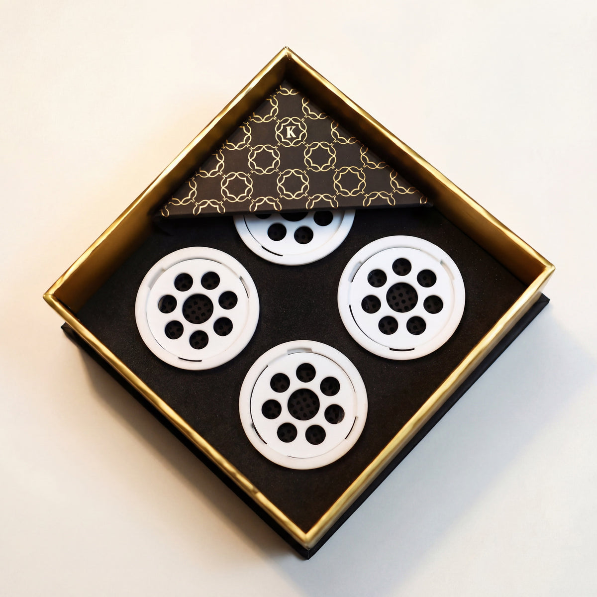 Kaloud Ayara Large filters 4-pack in premium black box with gold trim and patterned inner sleeve — The Premium Way, image 4 of 10